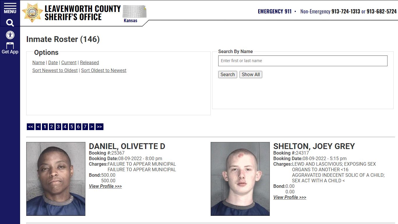 Inmate Roster - Leavenworth County Sheriff's Office